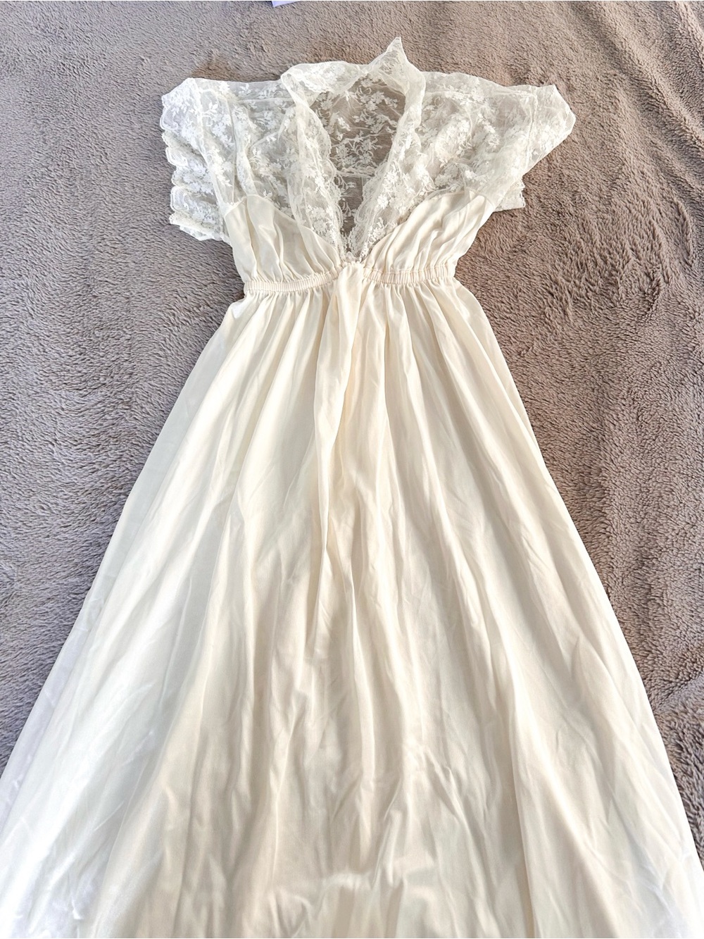 Vintage Sheer Lace Nightgown